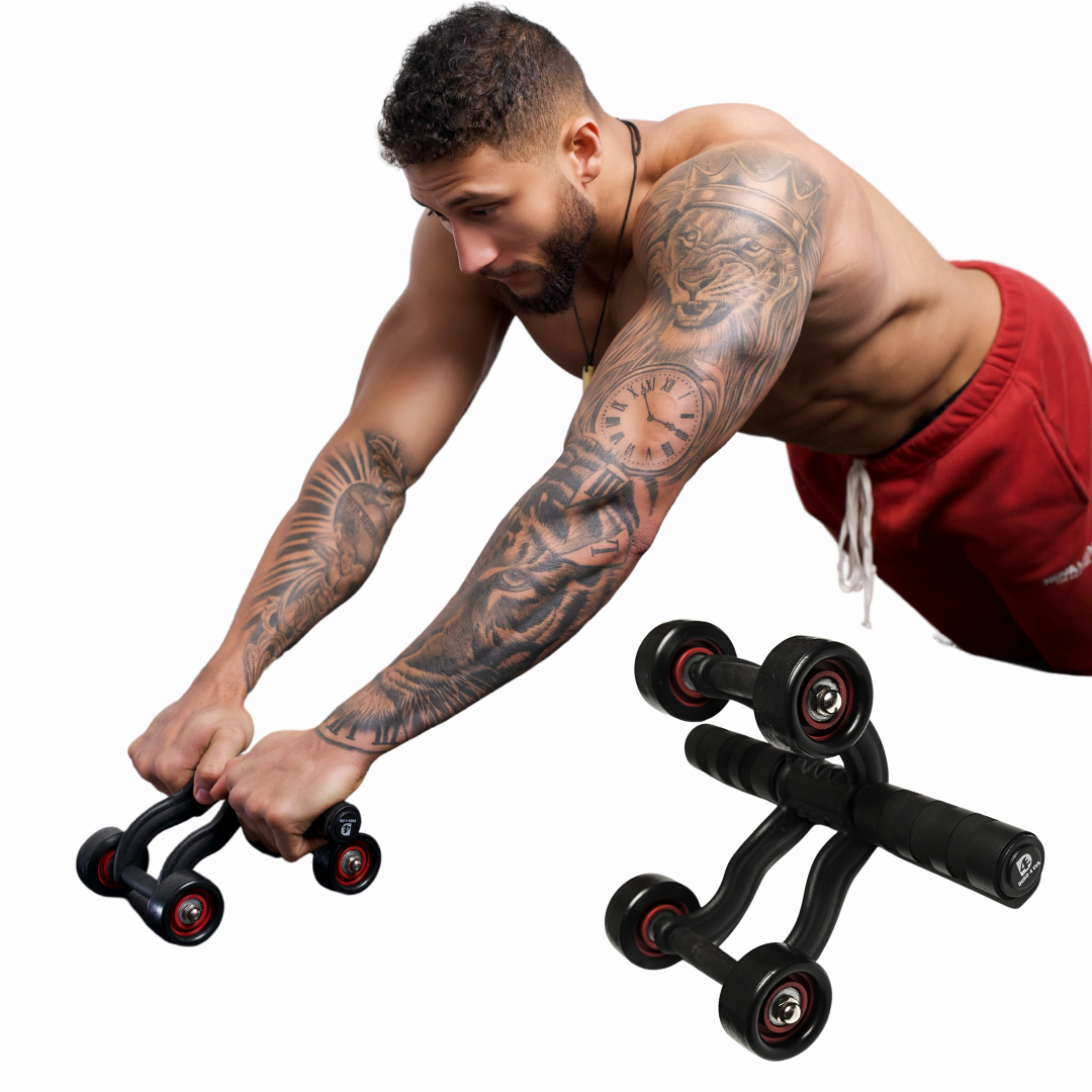 Syntus ABW004 10-in-1 Ab Wheel Roller Set Core Strengthening Exercise Work  Out