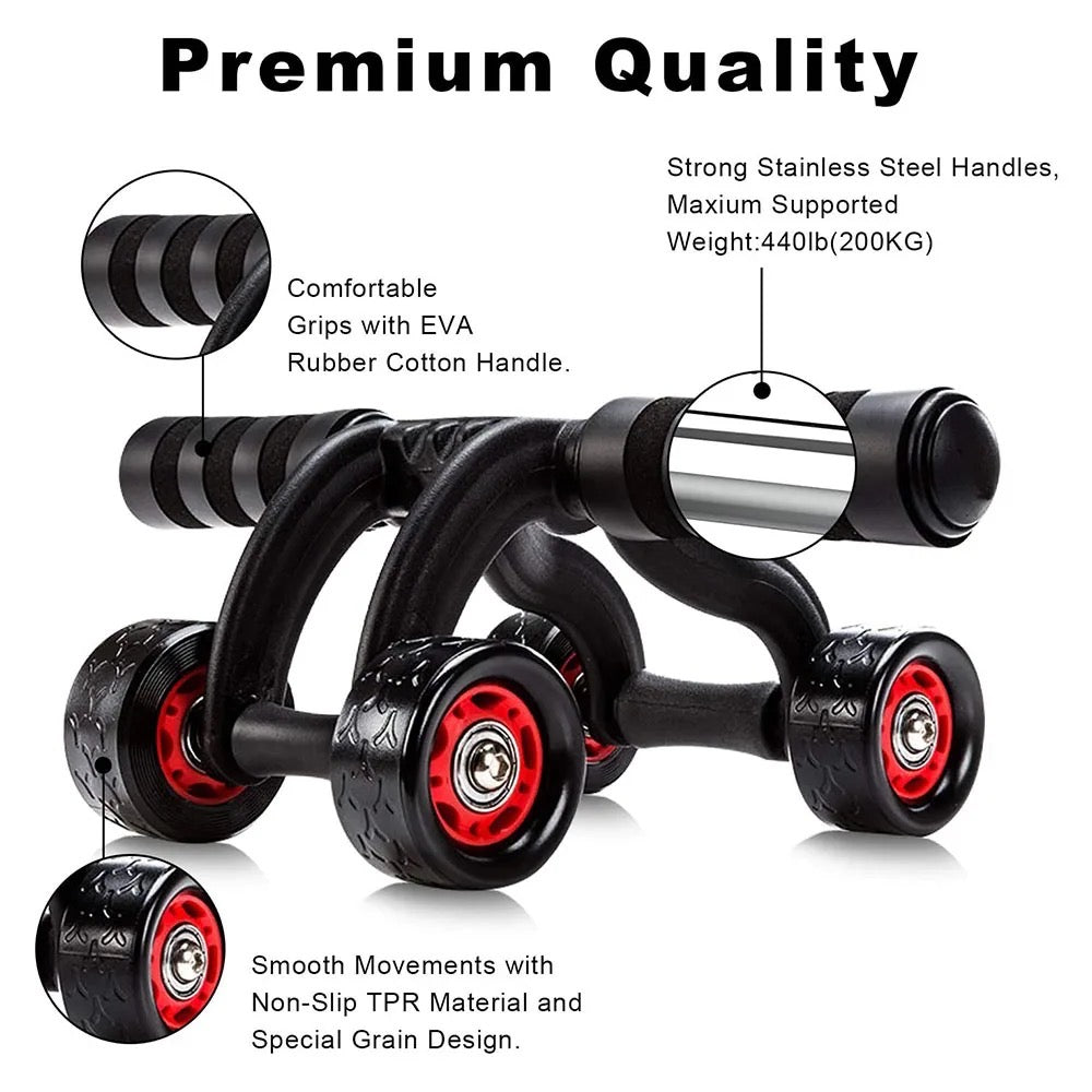 ab roller with 4 wheels